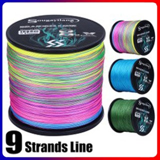 X8+1 300m/500M/1000m PE Fishing Line PE Senar Pancing Fishing Line Braided Drag 7.6kg-45.8kg Senar Pancing Jigging Dyneema Multifilament PE Line Fishing Gear