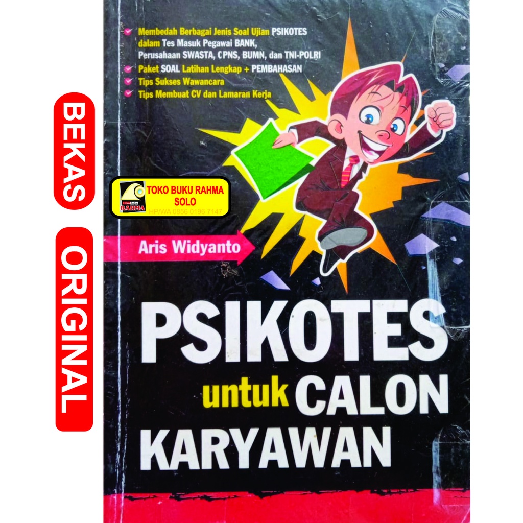 การทดสอบทางจิตสําหรับพนักงานชื่นชม Aris Widiyanto Pustaka Widyatama รหัส BL-650 Original Ori ใช้โรงเ