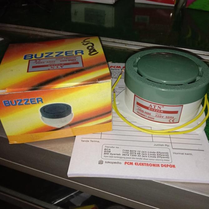 Buzzer ATN Buzer 220VA 220V HRB-N80 Buzzer pcmelektrob90 แชมป์