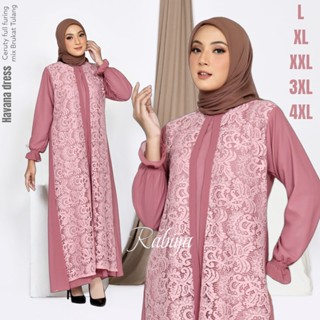 Gamis Lebaran Havana jumbo ld 140 pj 140 วัสดุ Brocade Tille / Gamis Tulle Tille / Gamis Modern / Gamis ล่าสุด / Gamis Party / Gamis Uniform / Gamis Luxury