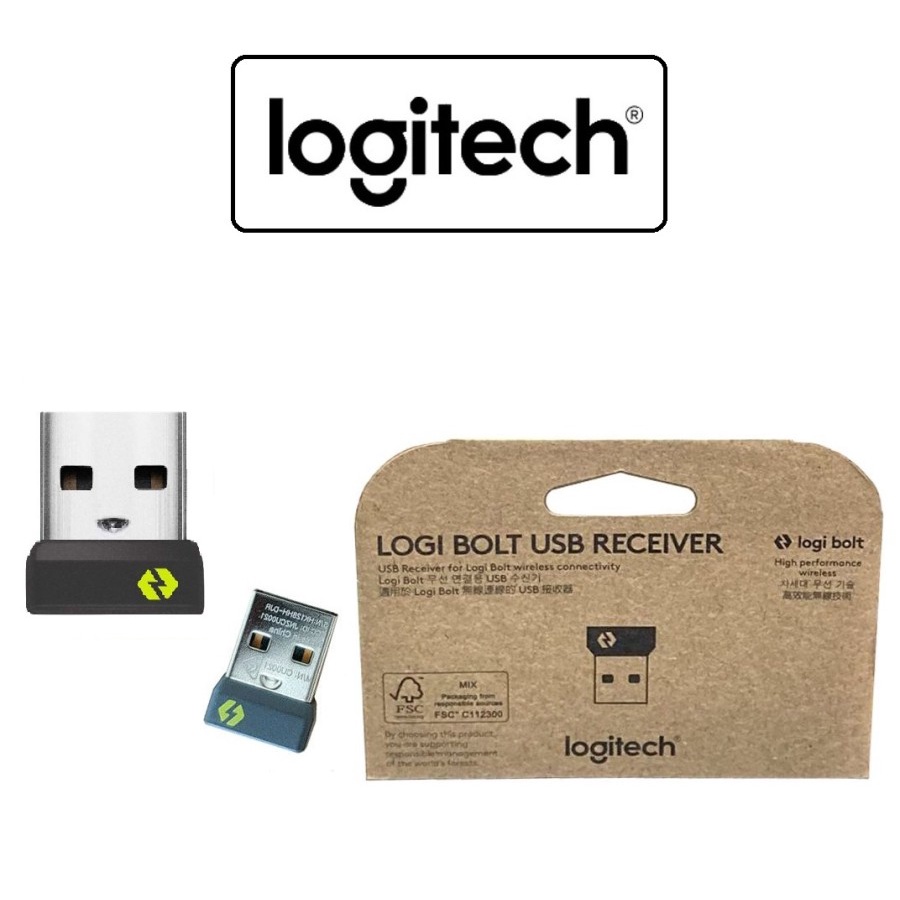 Logitech Logi Bolt ตัวรับสัญญาณ USB Dongle ตัวรับสัญญาณ USB กรวยไร้สาย