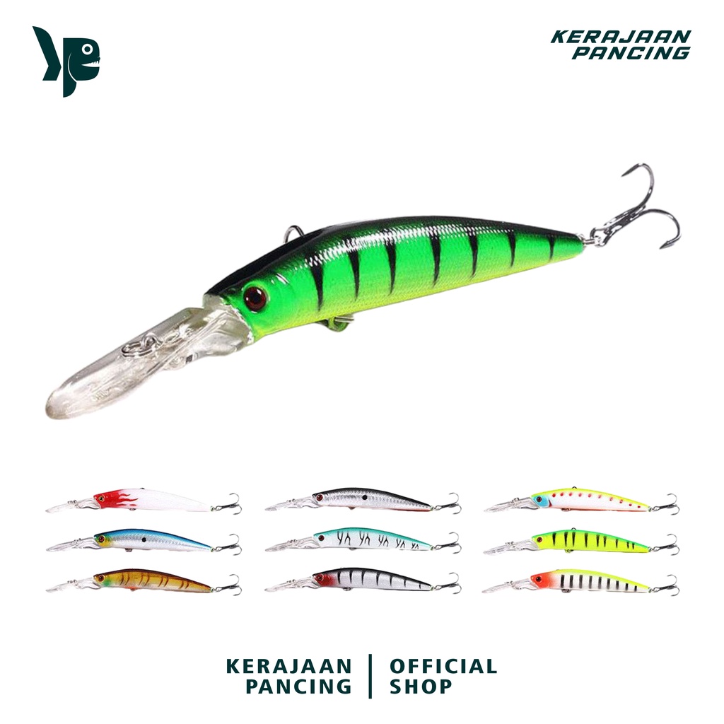 FISHING KINGDOM - เหยื่อตกปลา 14.5 ซม. / 14.7g 3D Minnow เหยื่อวัสดุพลาสติกแข็ง Bionic MI016