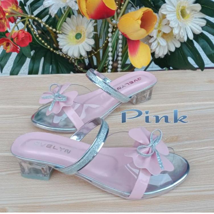 Jvelyn_ HEEL BEUTY BUTTERFLY CHILDRENS SANDALS ( JC kids - 05) ลดราคามากที่สุด