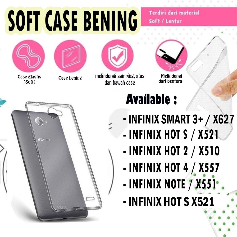 ปลอกบางเฉียบ INFINIX SMART 3+ X627 / HOT NOTE X551 / HOT 2 X510 / iPhone 7 8 4.7 นิ้ว / iPhone 6 Plu