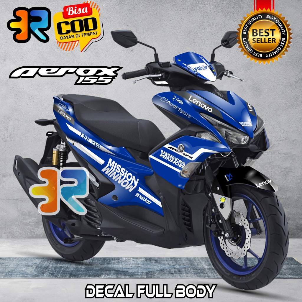 Decal Aerox 155 Old Full Body สติกเกอร์ Mission Winnow Design Variation