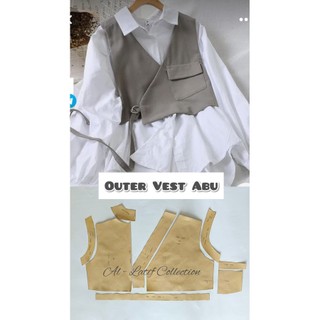Pola Jiplak / Pola Instan OUTER VEST ABU