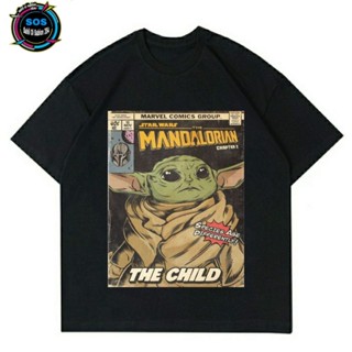 เสื้อยืด พิมพ์ลายการ์ตูน Mandalorian THE CHILD MARVEL COMICS VINTAGE BOOTLEG Rap สําหรับผู้ชาย และผู้หญิง