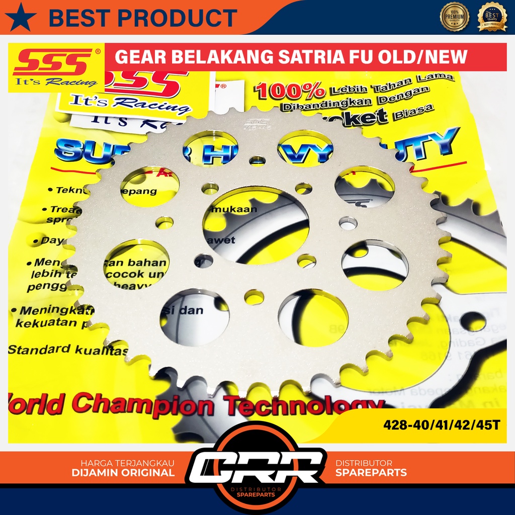 เกียร์หลัง SSS 415 Suzuki Satria FU ใหม่ FU Facelift FU เก่า Barong ขนาด 415 & 428 35T 36T 38T 39T 4