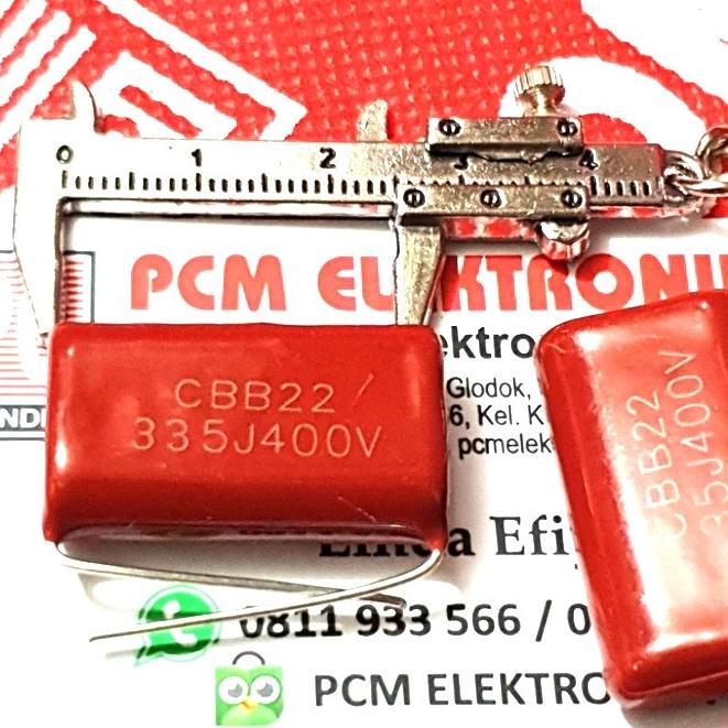 มิลาร์ 335 400v 335J400V 335400 3.3UF 400 3.3 uF Mylar Capacitor pcmelektrob90 ยอดนิยมมาก