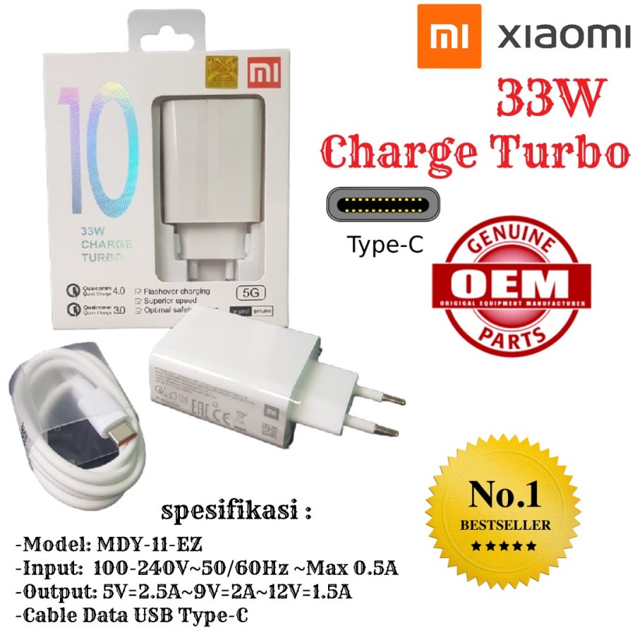 MDY-11-EZ-UTravel Charger XIaomi 33W Quick Charge4.0 สาย USB Type-C