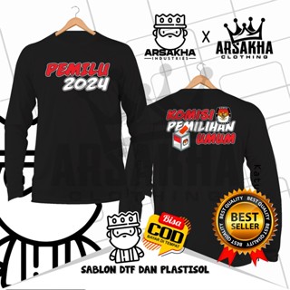 เสื้อยืดแขนยาว ผ้าฝ้าย ลาย v2 Distro Combed 30S - Arsakha สไตล์อินโดนีเซีย 2024