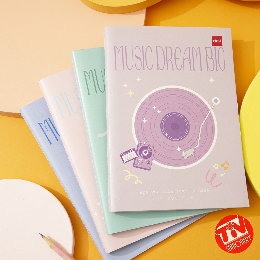 [DELI X AGNEZ MO] สมุดเย็บ Deli / สมุดโน้ต A5 60 แผ่น