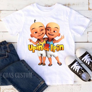 เสื้อยืด พิมพ์ลาย Upin ipin สําหรับเด็ก