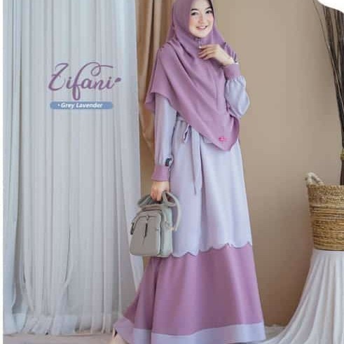 ชุด Zifani Syari/ชุดล่าสุด/ชุด syari/เสื้อผ้าสตรี/สูท - ภาพ 1, M O0H5