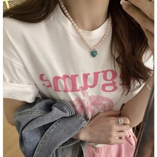 สร้อยคอโซ่ จี้ลูกปัด รูปหัวใจ สีสันสดใส สีแคนดี้