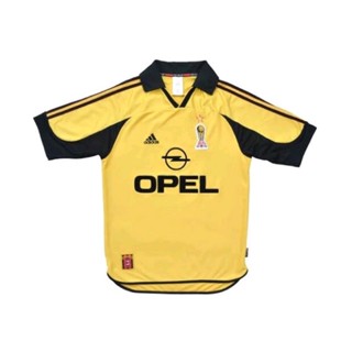 เสื้อกีฬาแขนสั้น พิมพ์ลาย Jersey Milan 4TH 1999th สไตล์เรโทร