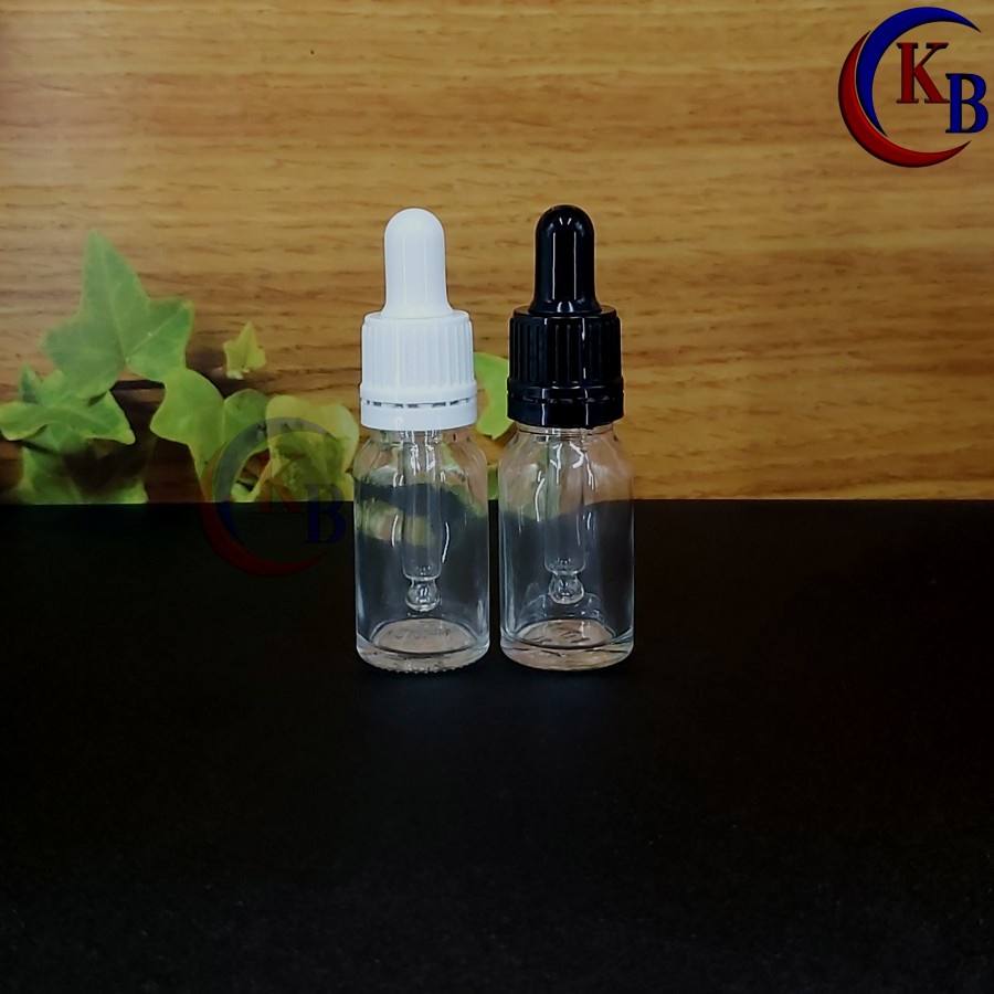 10ML PIPETTE BOTTLE SERUM DROPS SEAL / 10ML THICK CLEAR GLASS BOTTLE