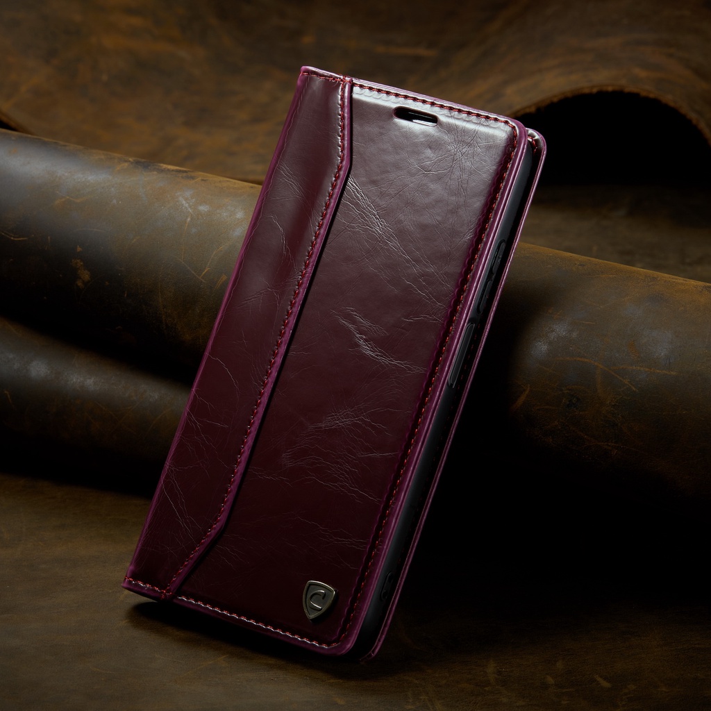 Samsung A8 2018 / A8 Plus C002 CASEON FLIP LEATHER CASE HORSE SERIES ฝาครอบหนัง