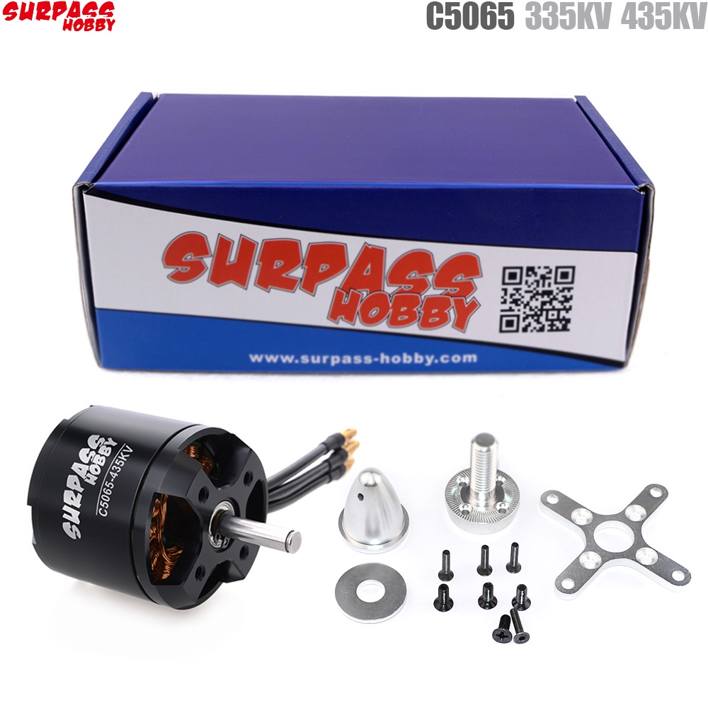 Surpass HOBBY C5065 มอเตอร์ไร้แปรงถ่าน 435KV 335KV สําหรับเครื่องบินบังคับ