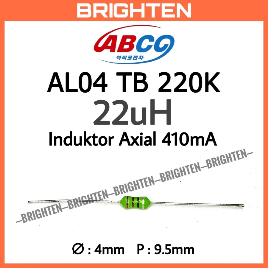 ABCO Axial Inductor 22uH 410mA