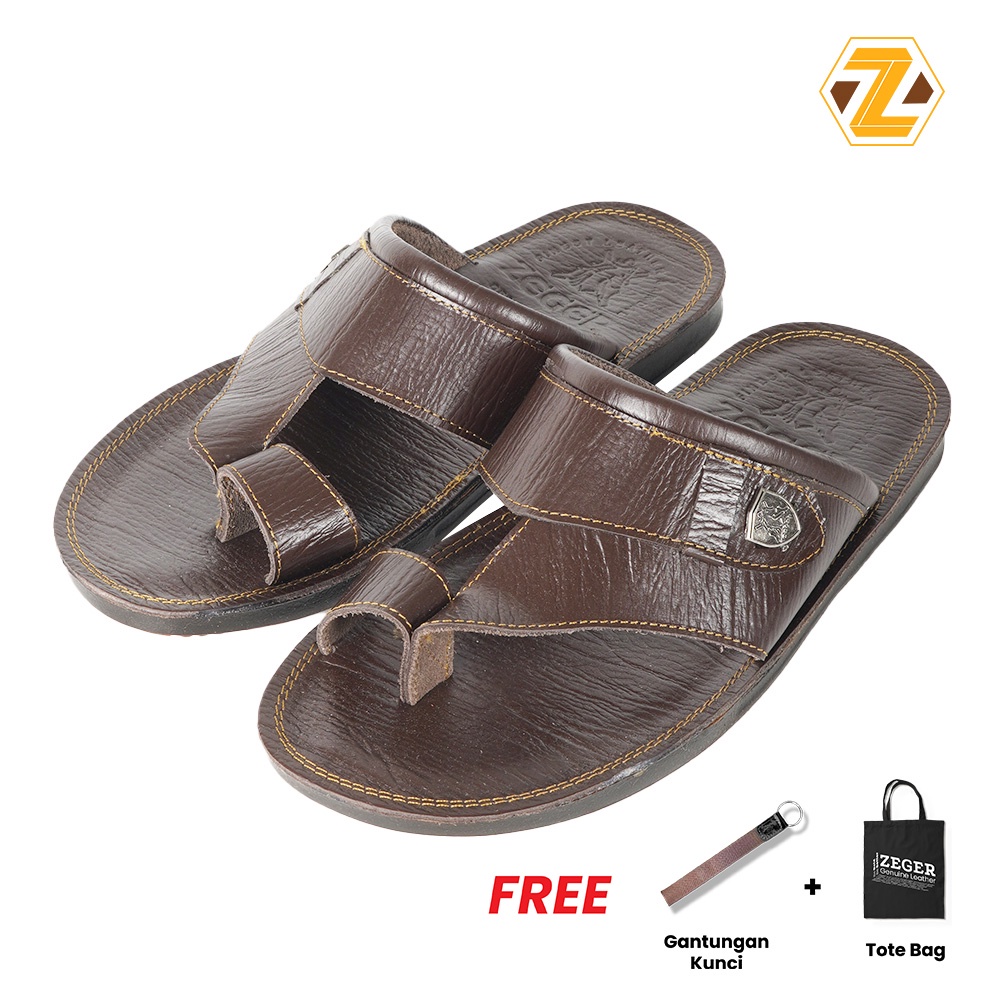 ZEGER รองเท้าแตะหนังผู้ชาย - TS 707