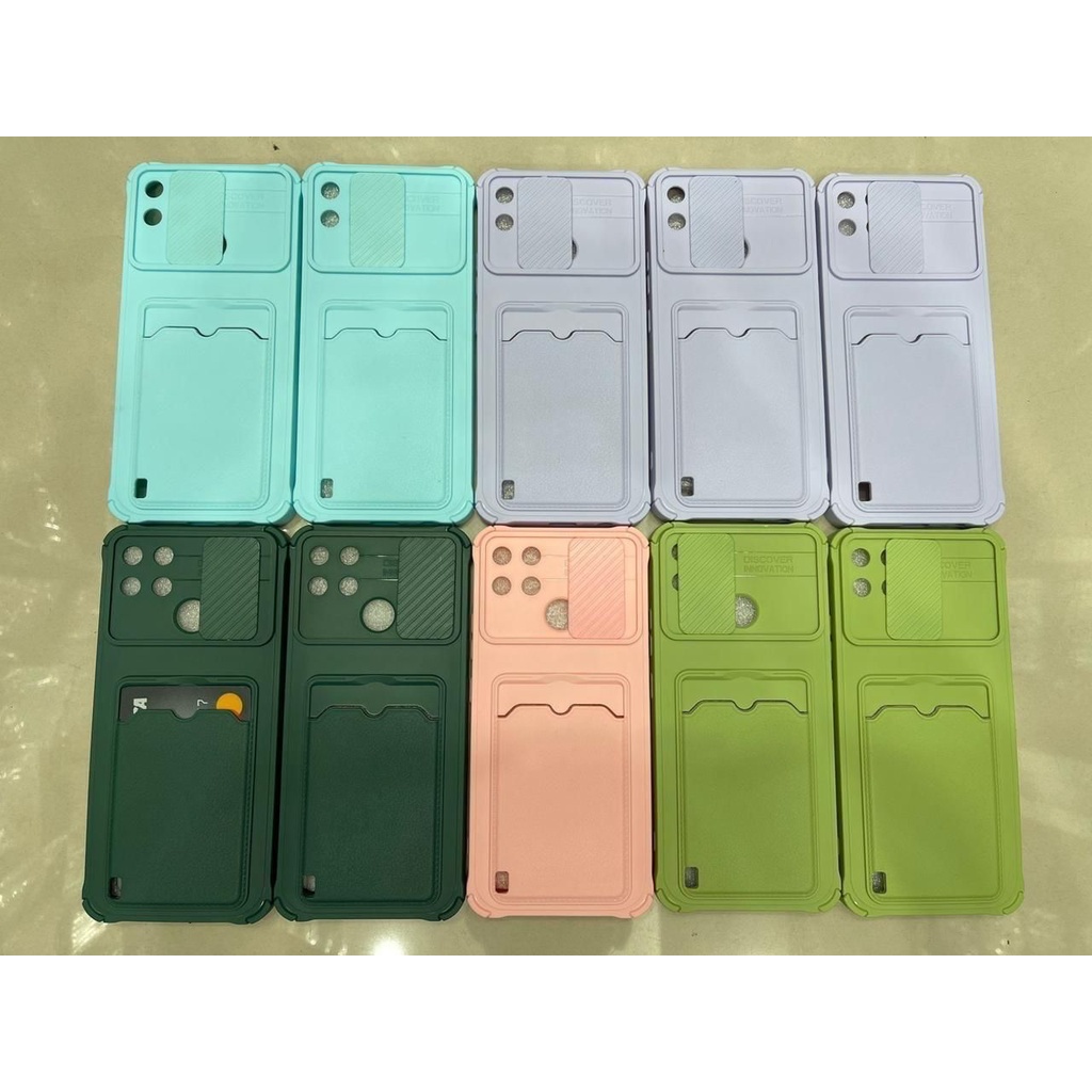 Tpu MACAROON SLOT CARD สําหรับ SAMSUNG A12, A23 4G, A33 5G, A53 5G, A73 5G, A20S, A03S