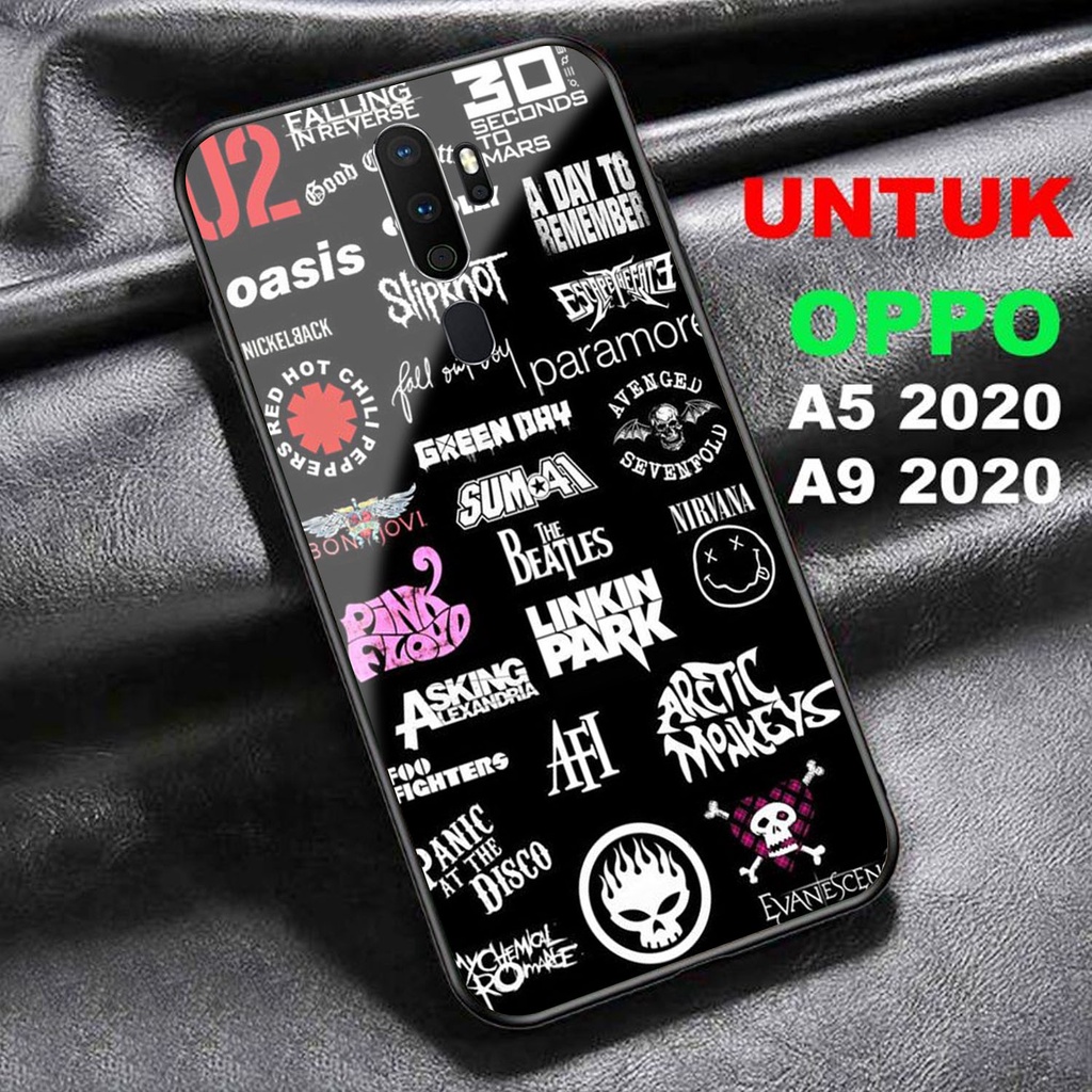 OPPO A5/A9 2020 Softcase / Hardcase 2D Glossy Ap Case ล่าสุด [MOTIF AE37MBLR] - Softcase Hp - Custom