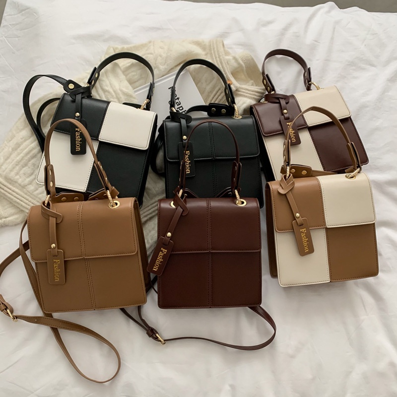 LADIESSTYLE - กระเป๋าผู้หญิง กระเป๋าถือ หนัง PU 17 Cm x 6 Cm x 17 Cm - 420 Grams [104]