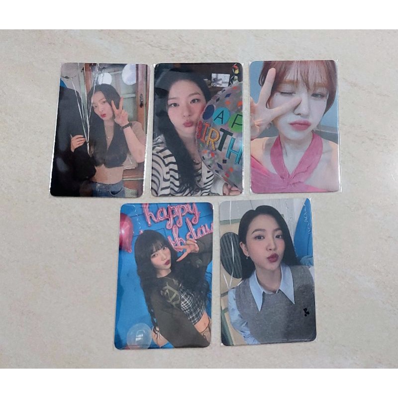 [OFFICIAL] Photocard Red Velvet Birthday Irene Seulgi Yeri Wendy Joy POB PO Benefit Mumo Web Mu-mo B