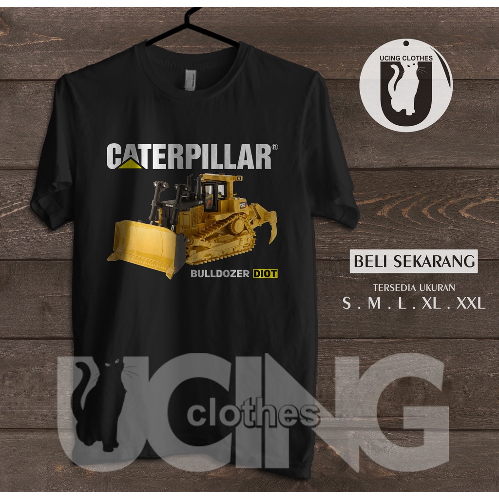 เสื้อยืด พิมพ์ลาย Caterpillar Bulldozer D10T สําหรับผู้ชาย