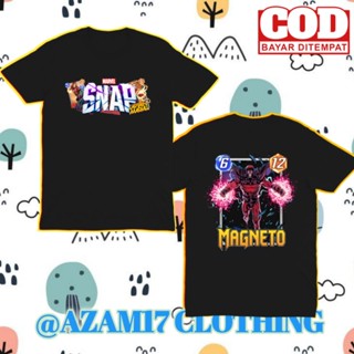 เสื้อยืด พิมพ์ลาย Marvel Snap Magneto Card สําหรับเด็ก