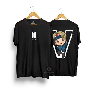 เสื้อยืด พิมพ์ลาย Chibi V BTS