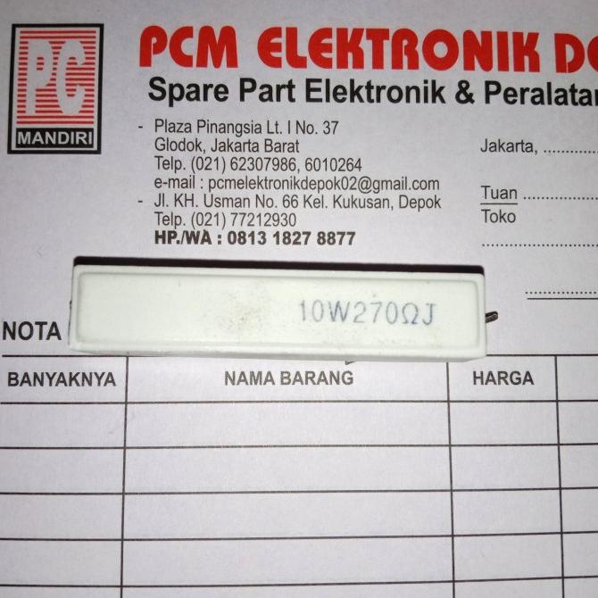 R 10w 270R 10W270RJ 270 R OHM 10 วัตต์ 270ohm pcmelektrob90