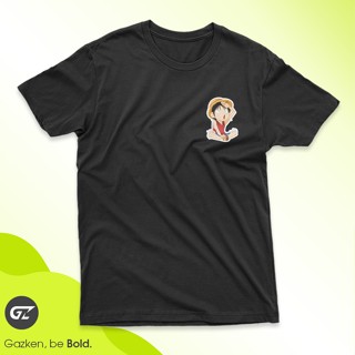 Gazken เสื้อยืด พิมพ์ลายอนิเมะ One Piece Luffy Search for Treasure