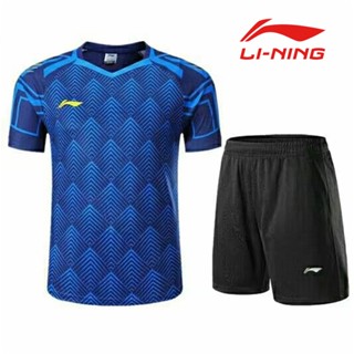 Li Ning เสื้อยืด ลายปิงปองโลก สําหรับผู้ชายและผู้หญิง [สินค้าพร้อมส่ง] 1039