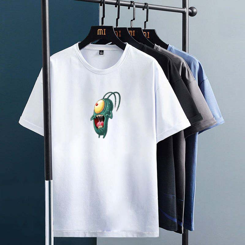 Obs MEN& 39;S PLANKTON T-SHIRTS UNISEX QUALITY DIGITAL SCREEND DISTRO T-SHIRTS