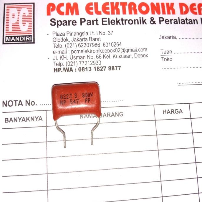 Milar 822J800V 822J 800V 822 J 800 V 8.2nF pcmelektrob90 รับประกัน