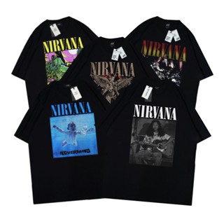 เสื้อยืด ลาย Nirvana metallica ramones acdc