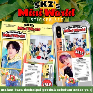 สติกเกอร์ ลายศิลปินเกาหลี SKZ STRAY KIDS SKZS MINI WORLD SEASON GREETINGS ปี 2023 กันน้ํา สําหรับตกแต่ง