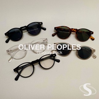 ห้องเก็บของหวาน | Oliver Peoples "Gregory Peck" (Minus Optical Vintage Korean Small Round Glasses Import John Lennon Transparent Clear Women Black Men Women David Naif Sunglasses Round Classic Casual Beach)