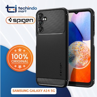 เคส Samsung Galaxy A14 5G Spigen Rugged Armor Carbon TPU แบบนิ่ม