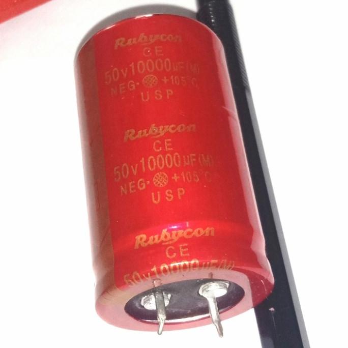 10,000uf 50v 10,000 10000uf 10000 50v 50v Rubycon Original Capacitor pcmelektrob90 รับประกัน