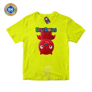 (ฟรีชื่อ) เสื้อยืด ผ้าฝ้าย พิมพ์ลาย UGLY DOLLS MOTIF UNISEX สําหรับเด็ก