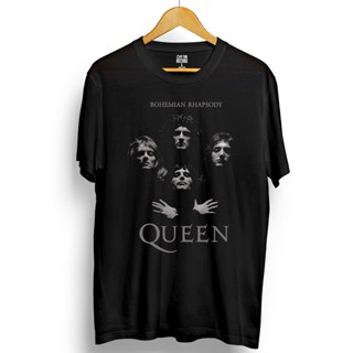 เสื้อยืด พิมพ์ลายวง queen bohemian rhapsody สไตล์โบฮีเมียน