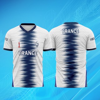 เสื้อกีฬาแขนสั้น ลายทีมชาติฝรั่งเศส FRANCE WORLD CUP 2023 U20 INDONESIA WORLD CUP 002 U-20