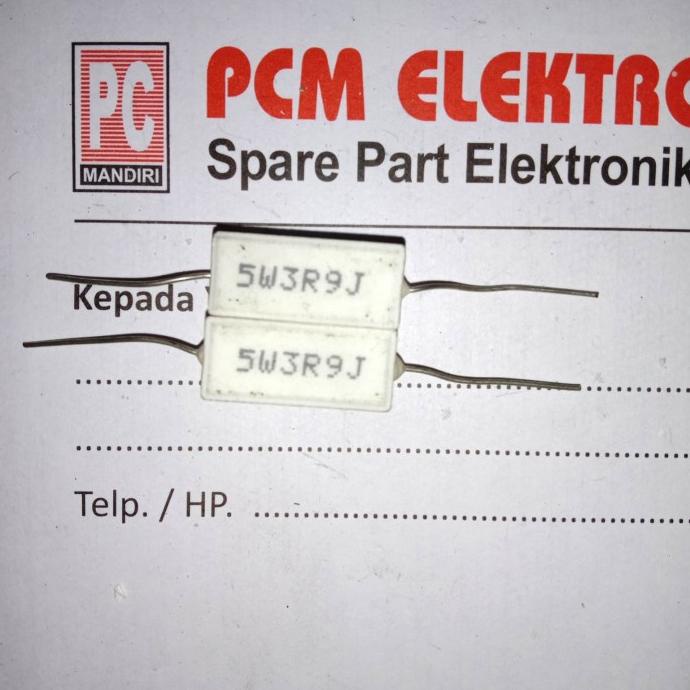 R 3.9 โอห์ม 3R9 3.9Ohm 5w 5watt 5 วัตต์ Resistor pcmelektrob90 Champion