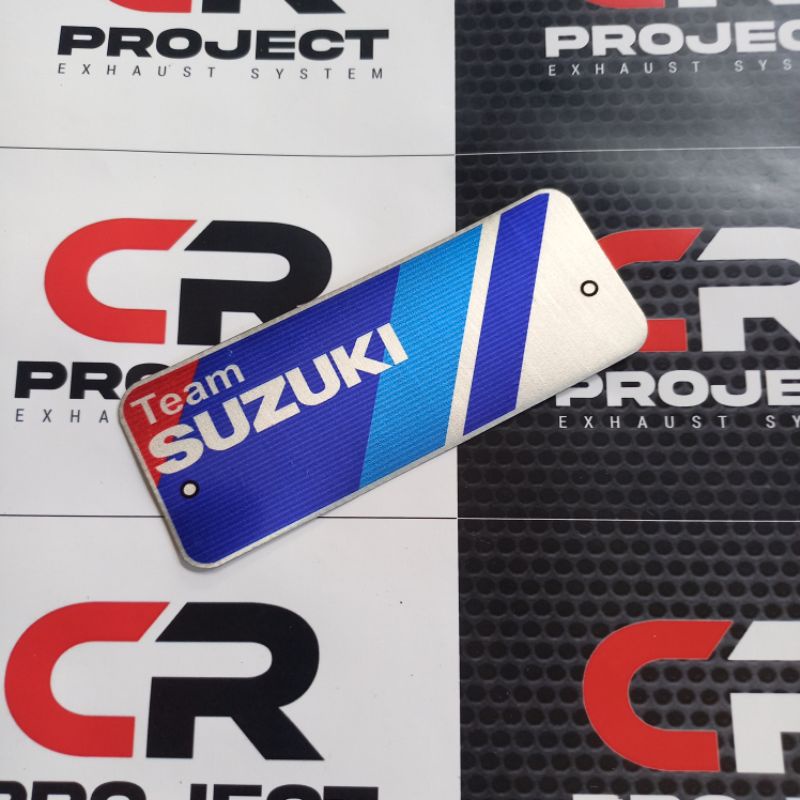 SUZUKI สัญลักษณ์ท่อไอเสียซิ่งยี่ห้อซูซูกิ ทําจากอลูมิเนียม