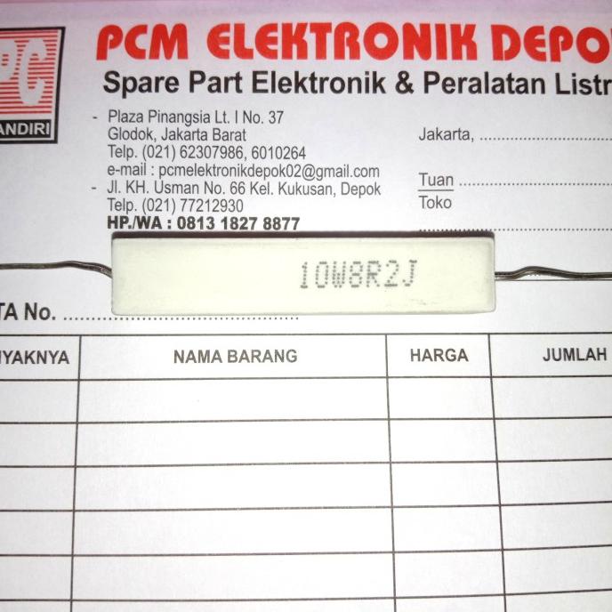 R 10watt R10W 8.2R 8R2 8.2ohm 8.2 ohm Chalk Resistor 10watt pcmelektrob90 ซื้อเลย