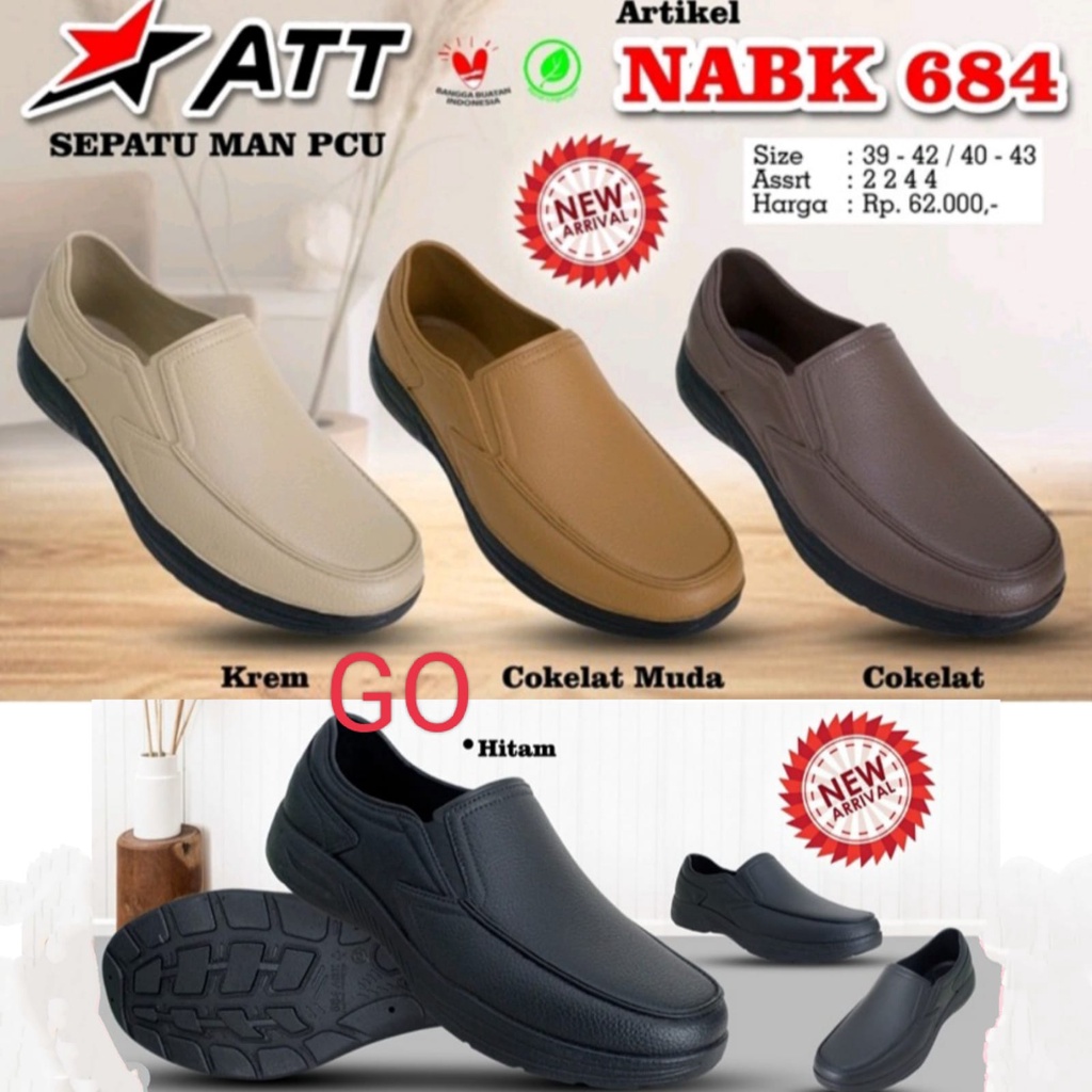 Gof ATT NABK 684 , AB 684 รองเท้าโลฟเฟอร์ยางกันน้ําอย่างเป็นทางการ 39-43 รองเท้าทํางานกันน้ํานุ่มสบา