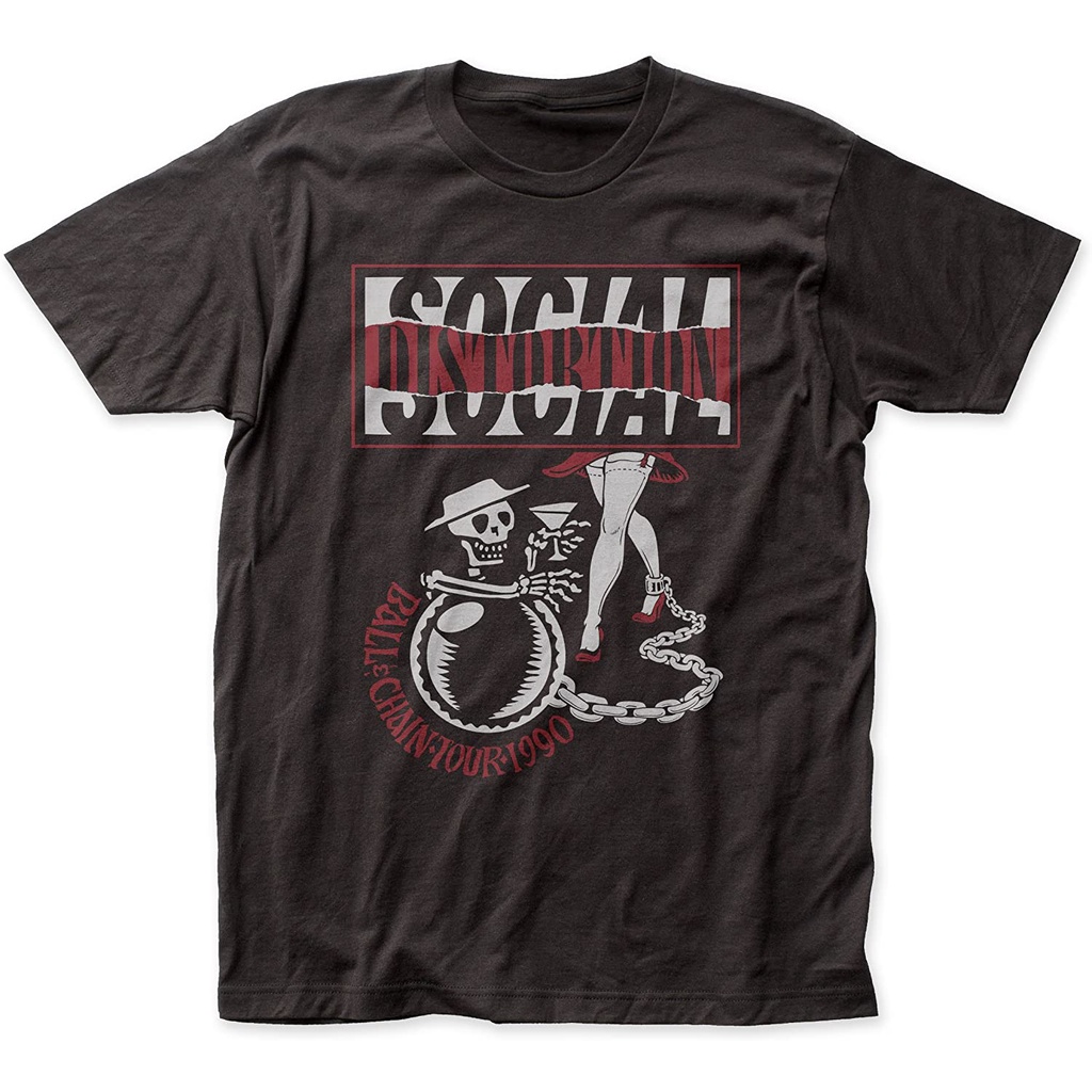 Social Distortion Ball และ Chain Tour Fit Jersey tee